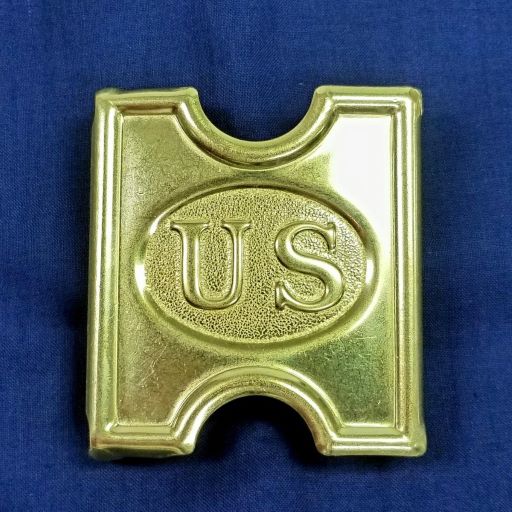 Buckle - 1881 Anson Mills 2-Piece Solid Brass US display picture 1