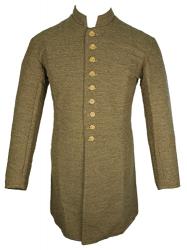 civil war confederate reenactor jeans wool single breastedl shell jacket 44