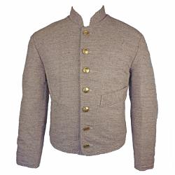 civil war confederate reenactor jeans wool single breastedl shell jacket 44