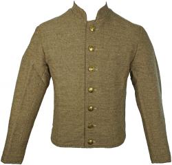 civil war confederate reenactor jeans wool single breastedl shell jacket 44