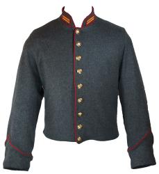 civil war confederate reenactor artillery shell jacket with 3 row braids 48 